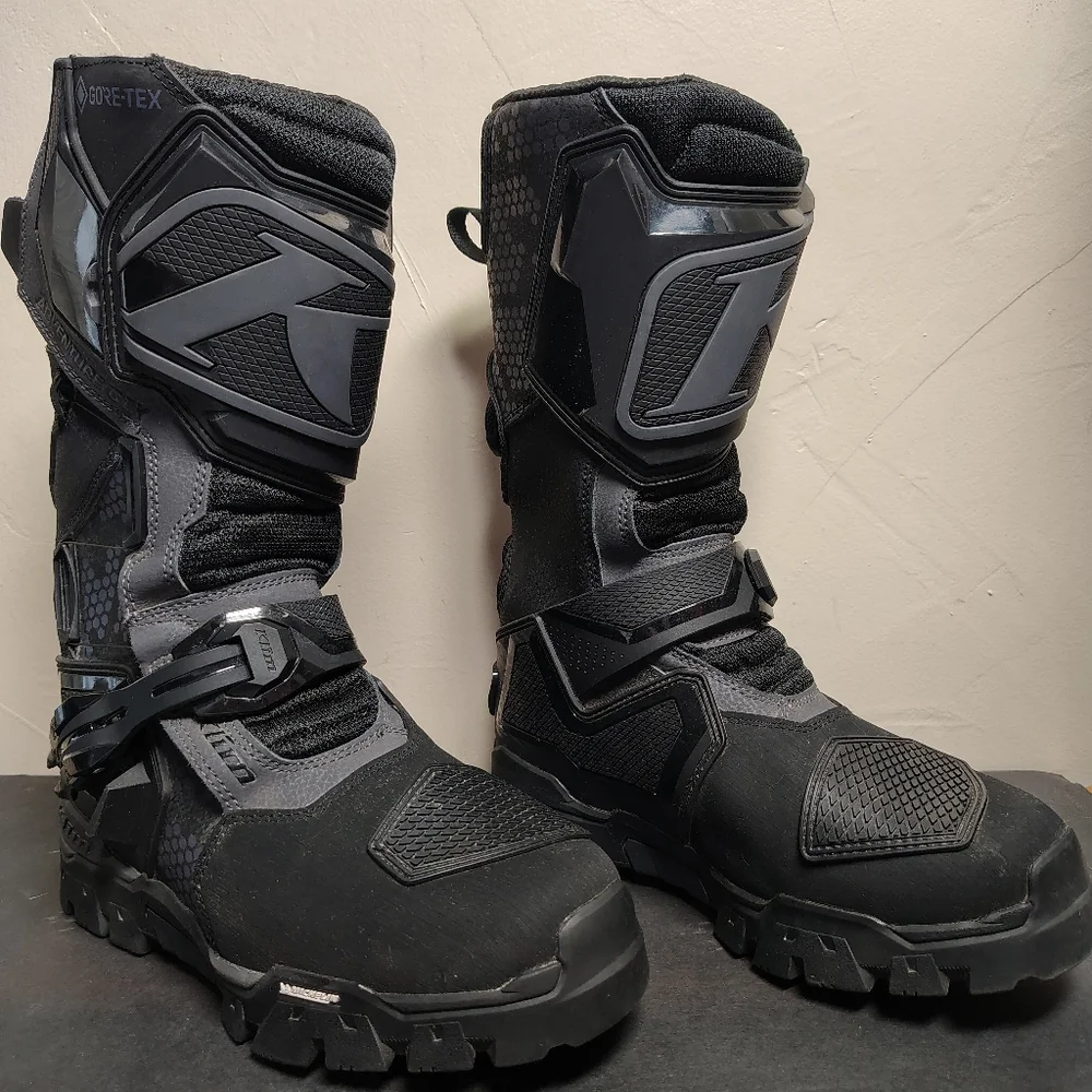 Klim Adventure GTX Boots Mens 7 Women 8.5 EU 40 Black Gore-Tex BOA Moto Touring